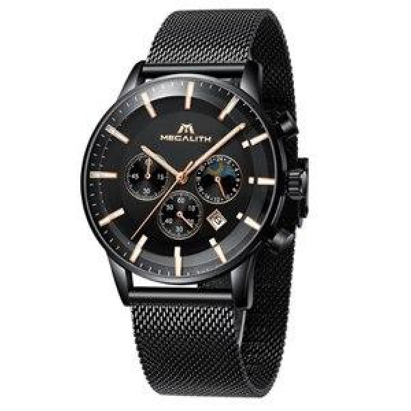 

Часы Megalith 8089 Black-Cuprum