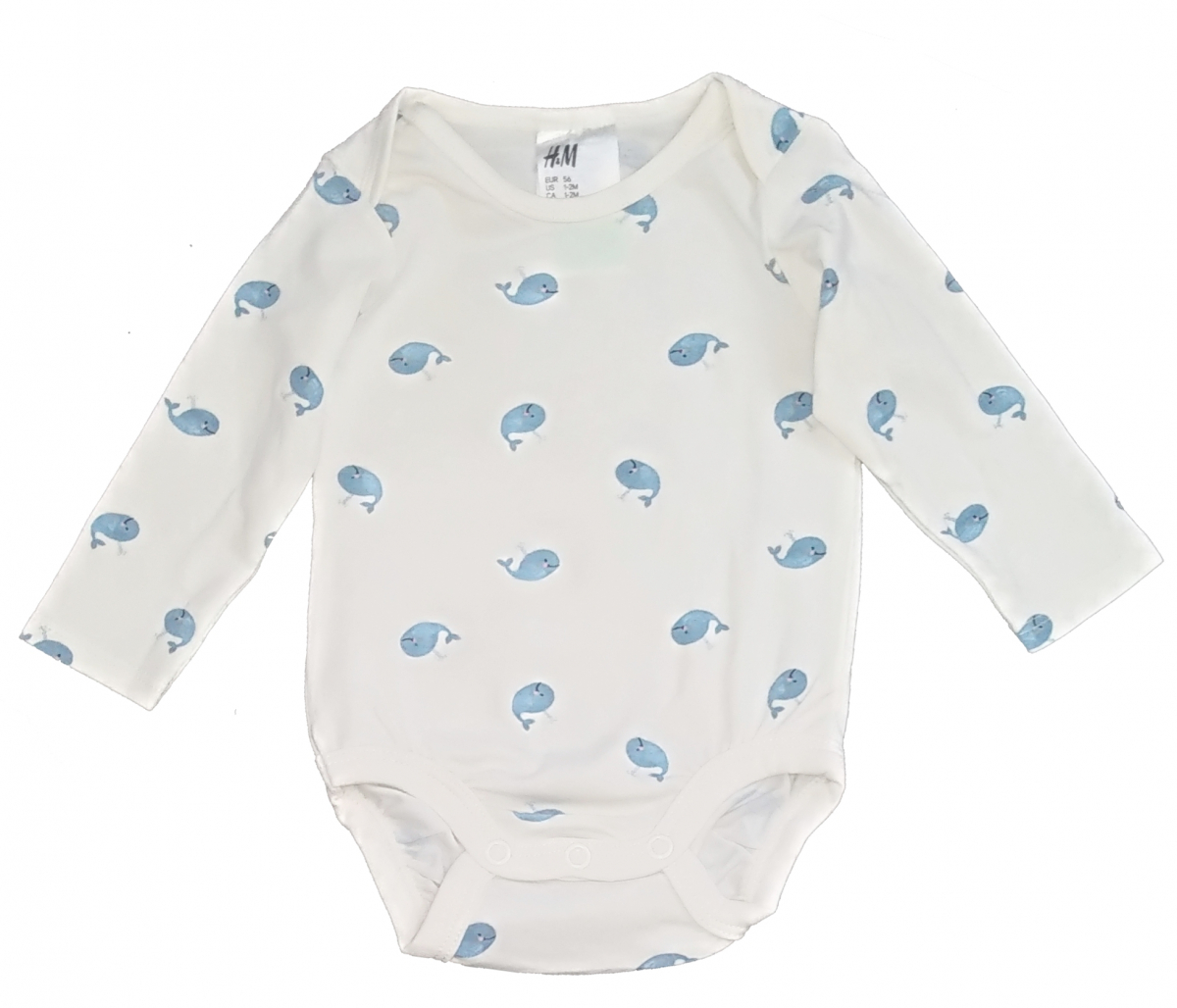 

Боди для мальчика H&M 0369345 56 СМ Белый 60186