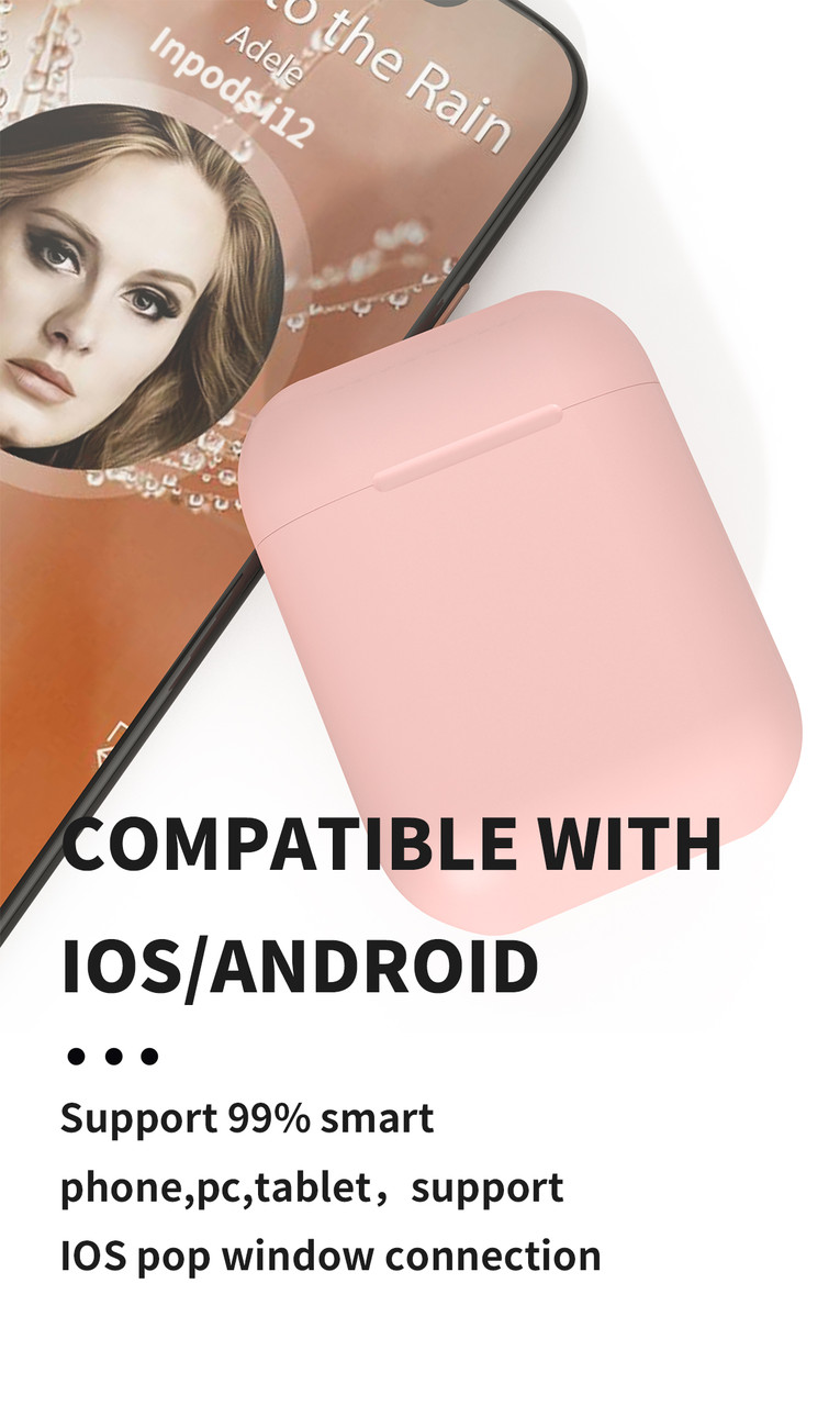 

Наушники Bluetooth TWS 12 + Touch + Pop Up