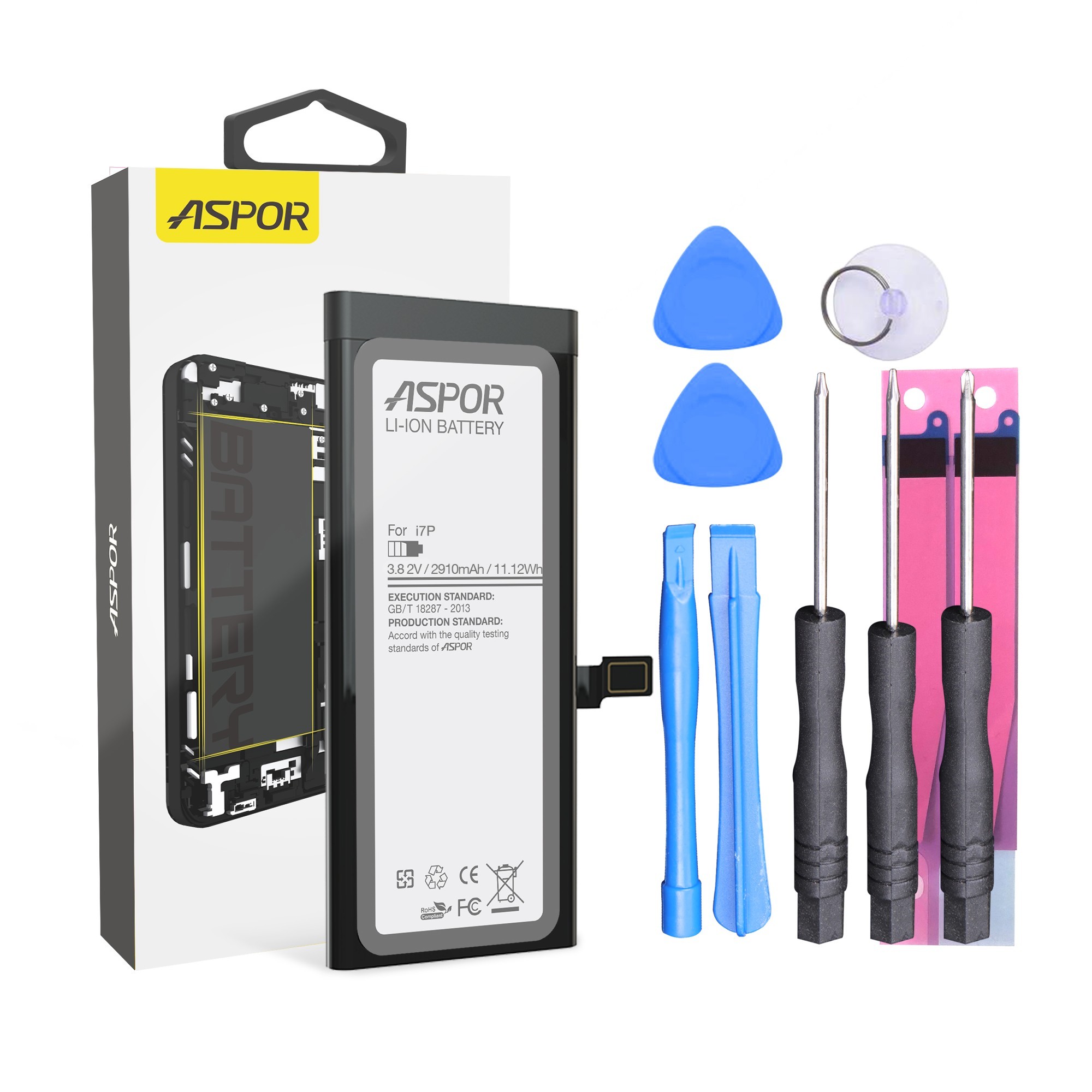 

Аккумулятор Aspor Premium для iPhone 7 Plus с комплектом инструмента