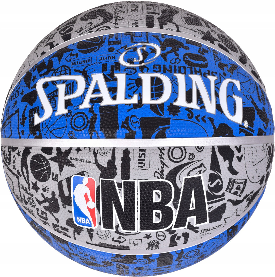 

Мяч баскетбольный Spalding NBA Graffiti Outdoor Grey/Blue Size 7