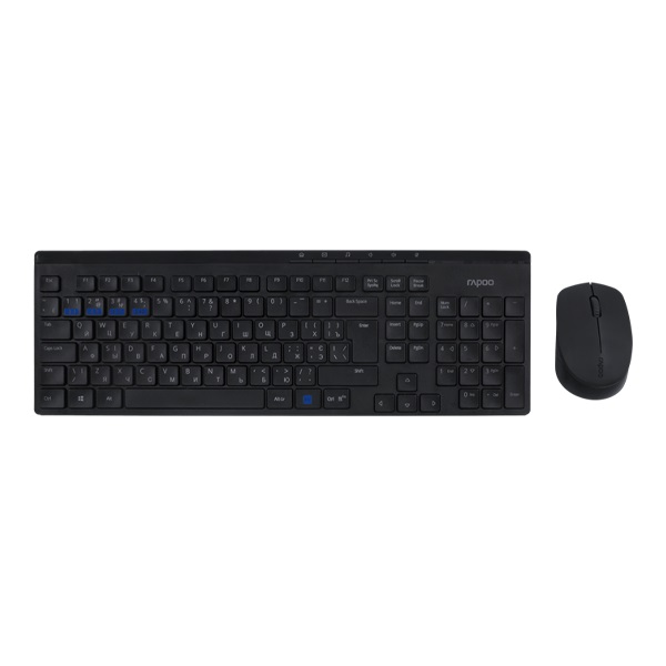 

Комплект клавиатура + мышь Rapoo 8100M Wireless Black