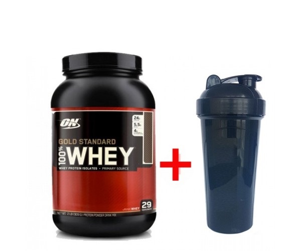 

Комплект Optimum Nutrition 100% Whey Gold Standard 907 г Клубника-Банан + Шейкер (114181)