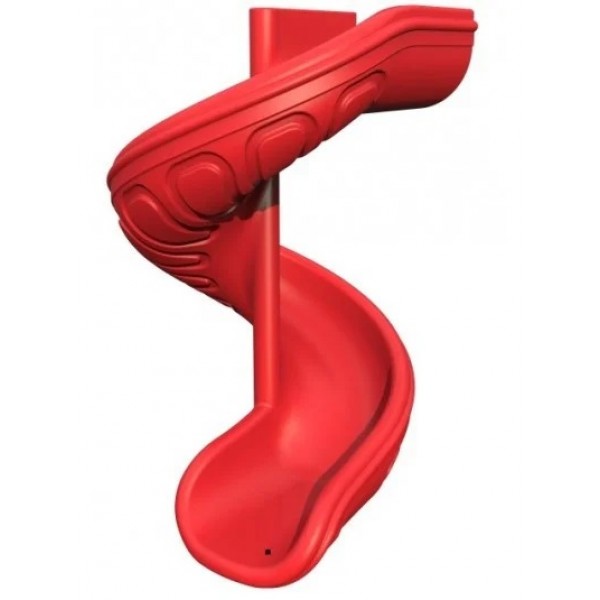 

Горка винтовой спуск пластиковая Exit Toys для игровых площадок 200 см Красный