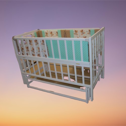 

Ліжко-колиска на шарнірах ЛД1-ЛЮКС білий