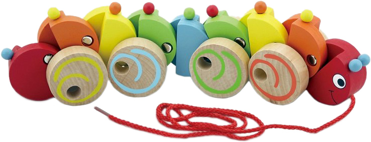 

Деревянная каталка Viga Toys Гусеничка (59950)
