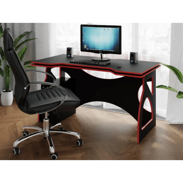 

Компьютерный стол СПАРТАК из высококачественной ДСП первого сорта, цвет- черный ( VHX-001 )