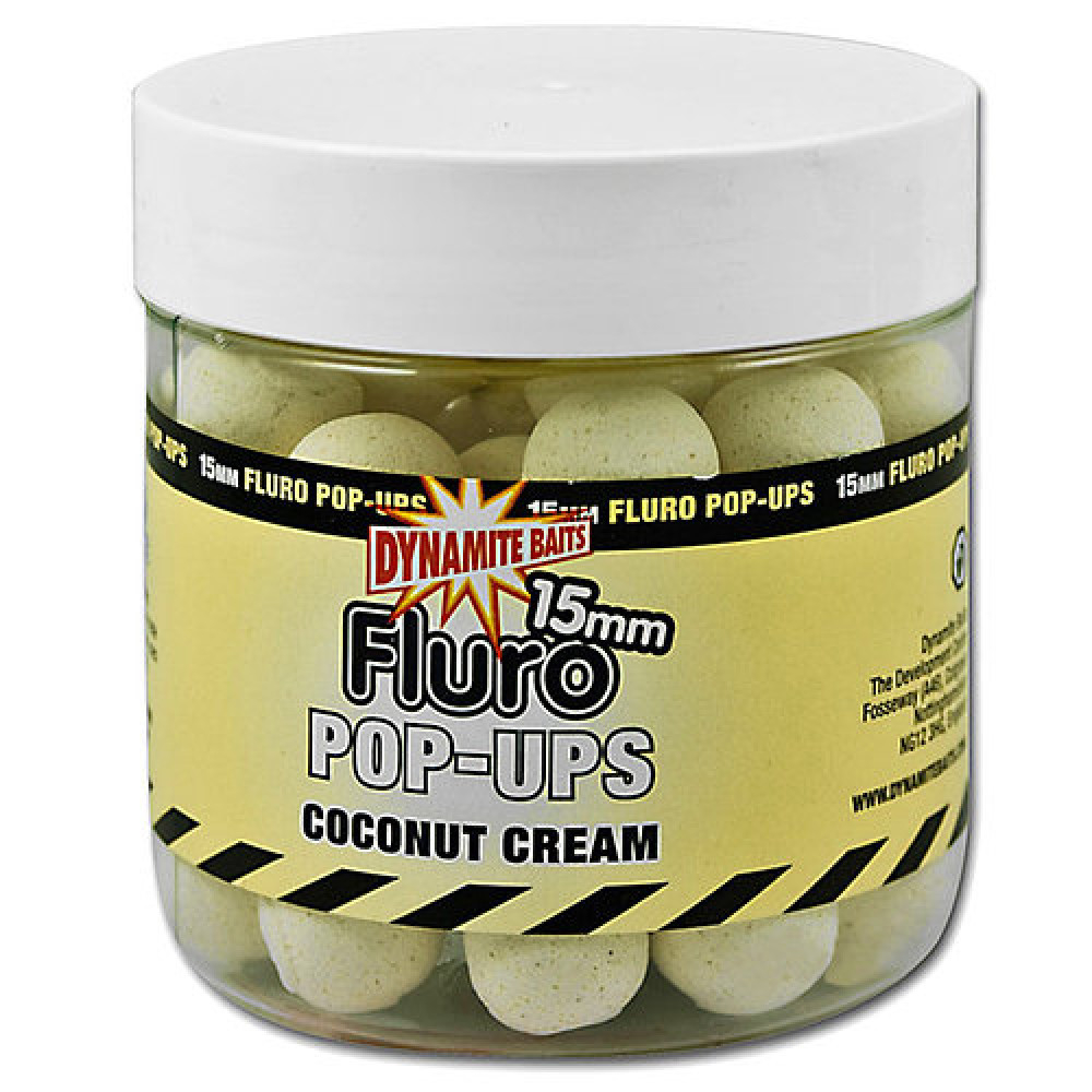 

Бойлы Dynamite Pop-Ups Coconut Cream 20mm Fluro (арт.1919106824)