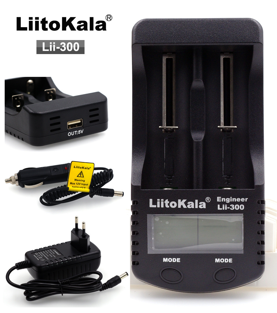 

Профессиональное зарядное устройство Liitokala Lii-300 + автоадаптер