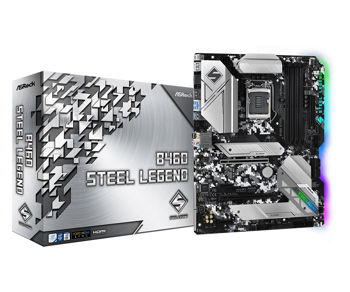 

Материнская плата ASRock B460 Steel Legend Socket 1200