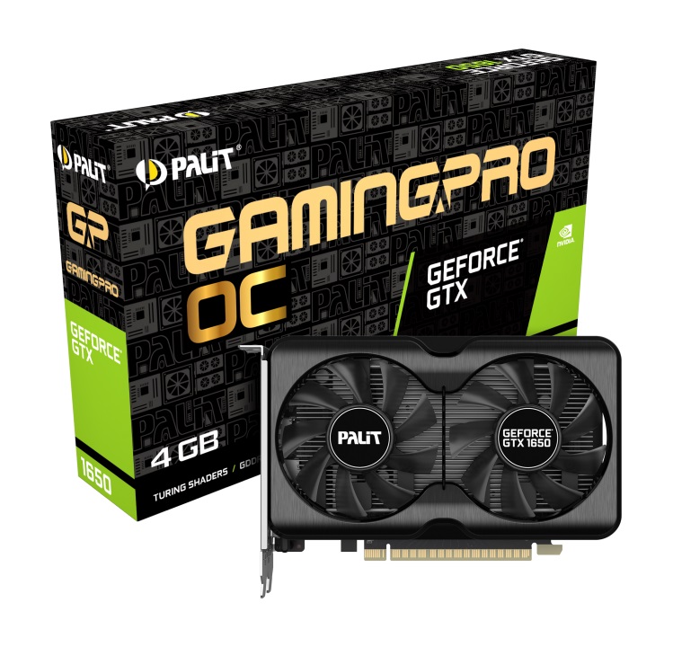 

Видеокарта GF GTX 1650 4GB GDDR6 GamingPro OC Palit (NE61650S1BG1-1175A)