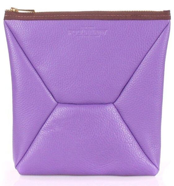 

Кожаная косметичка-клатч POOLPARTY THE X violet