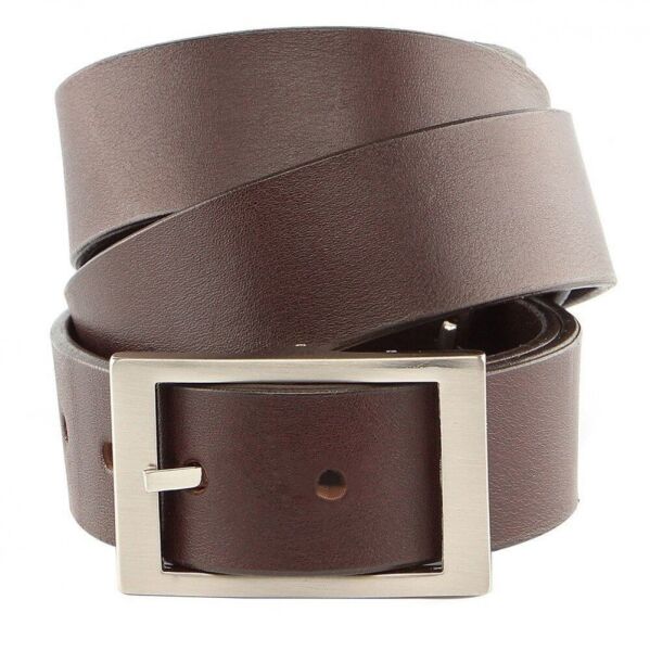 

Мужской кожаный коричневый ремень GRANDE PELLE 00242