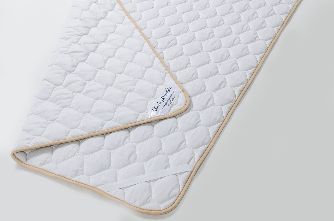 

Наматрасник двуспальный из шерсти мериноса Goodnight.Store антиаллергенный натуральный белый 160х200