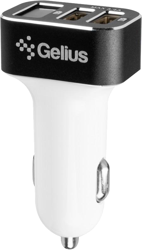 

Автомобильное зарядное устройство Gelius Pro Wolt LCD GP-CC005 2 USB 3.1 A Black