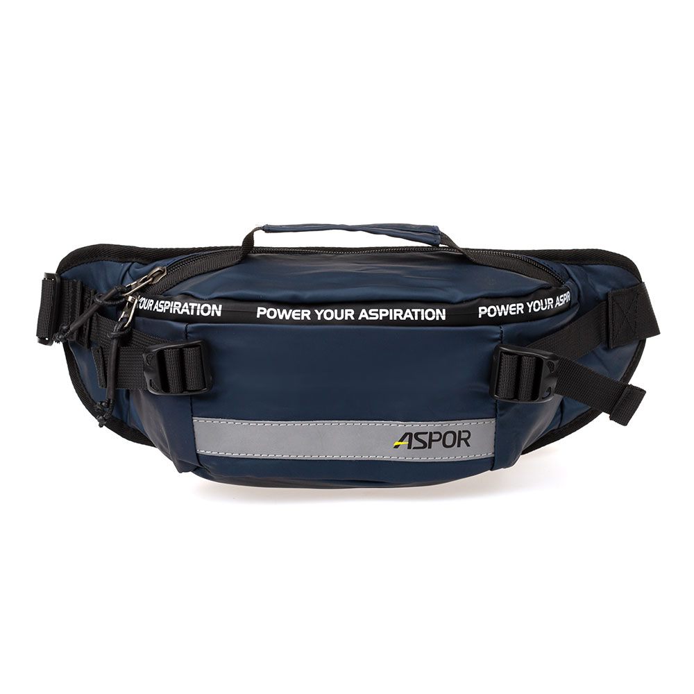 

Сумка на пояс (бананка) crossbody из водонепроницаемой ткани Aspor 10771 синий