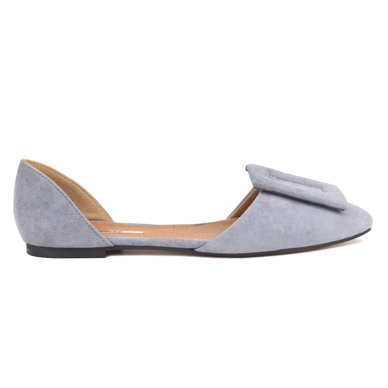 

Балетки замшевые Woman's heel серые (О-903) 39