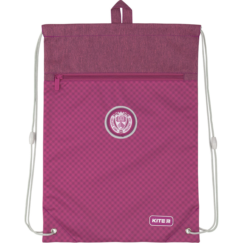 

Сумка для обуви с карманом Kite Education College Line pink K20-601M-3