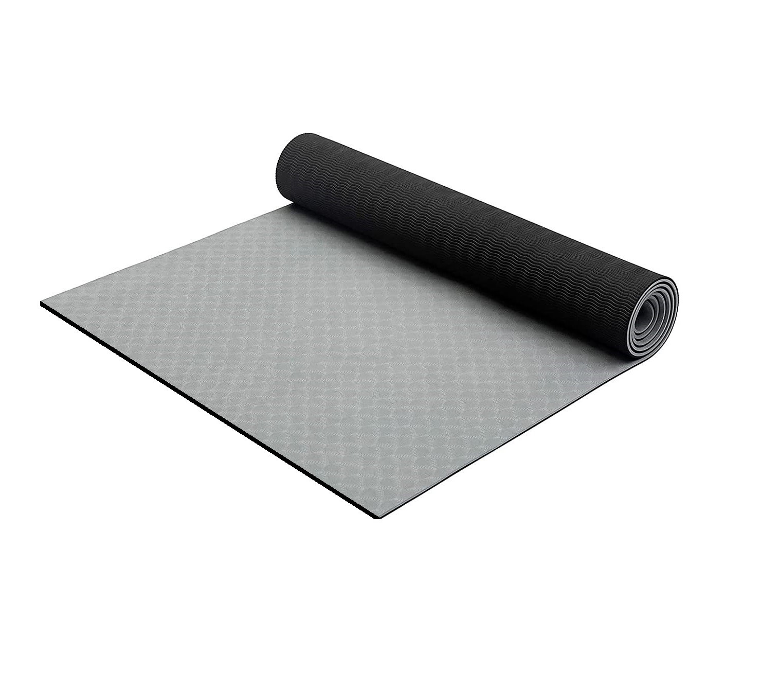 Коврик для фитнеса/йоги Profi TPE ProSport черно серый – фото, отзывы ...