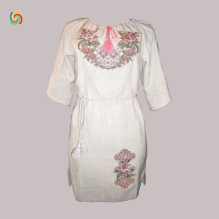 

Платье Украинская вышиванка 00328 цвет серый размер, Платье Украинская вышиванка 00328 цвет серый размер XL