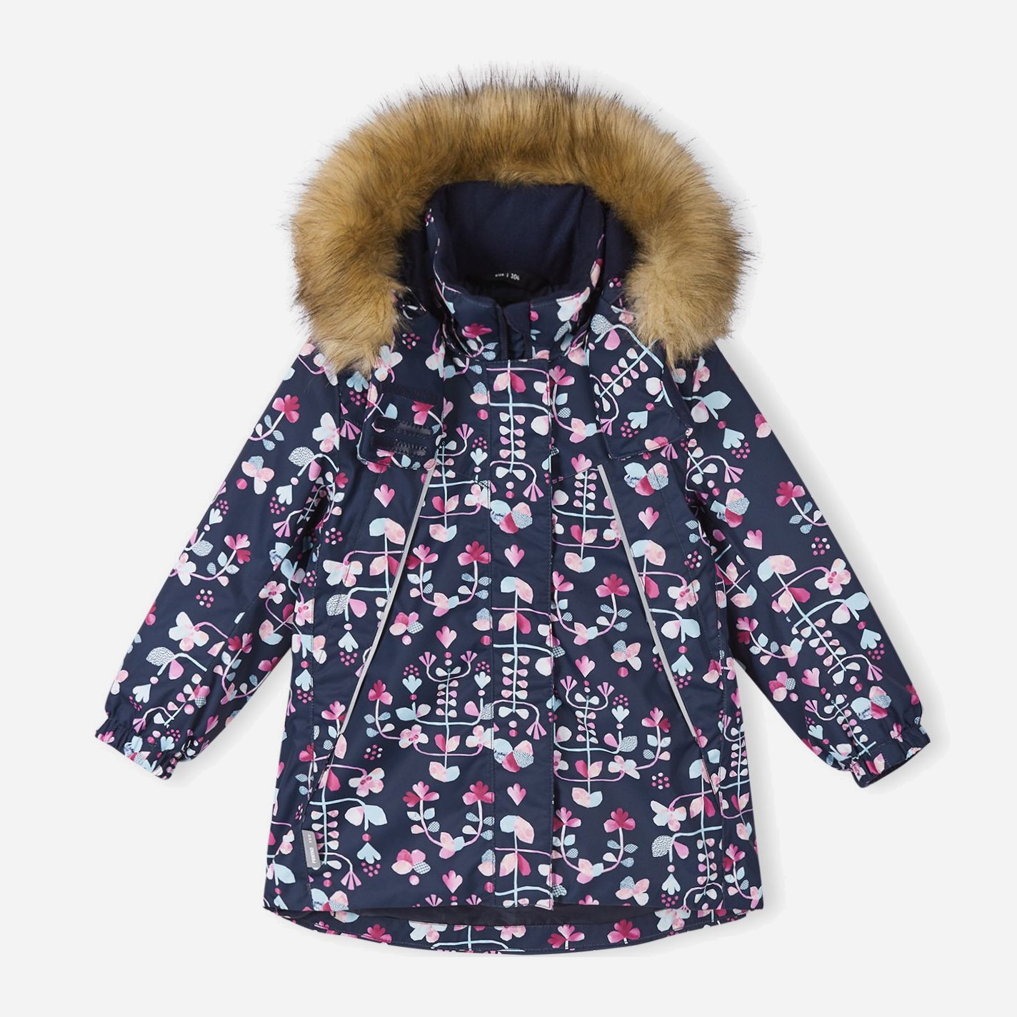 Акция на Дитяча зимова термо куртка для дівчинки Reima Muhvi 5100118A-6981 92 см от Rozetka