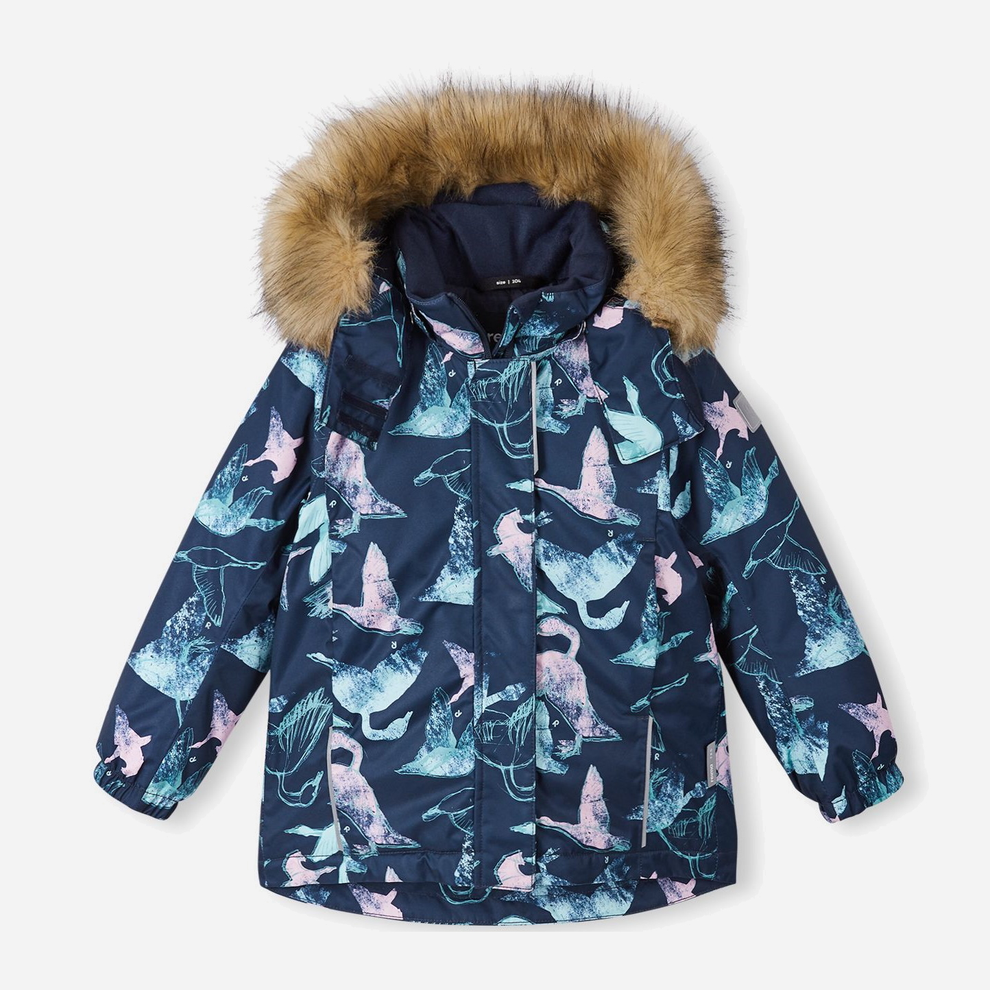 Акція на Дитяча зимова термо куртка для дівчинки Reima Kiela 5100039A-6981 104 см від Rozetka
