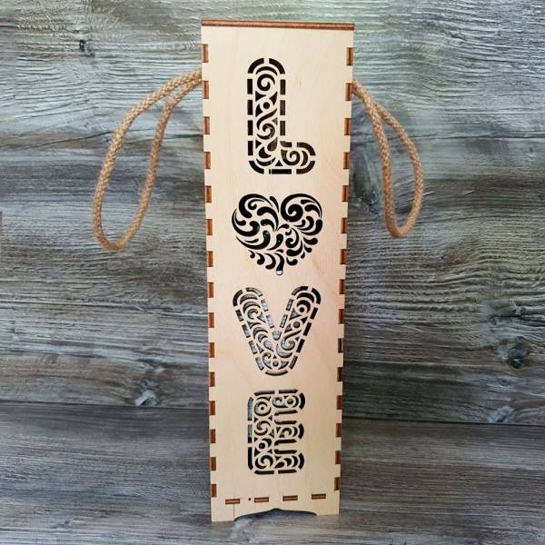 

Подарочная упаковка Vavaka LOVE WINE для бутылки вина в сборе