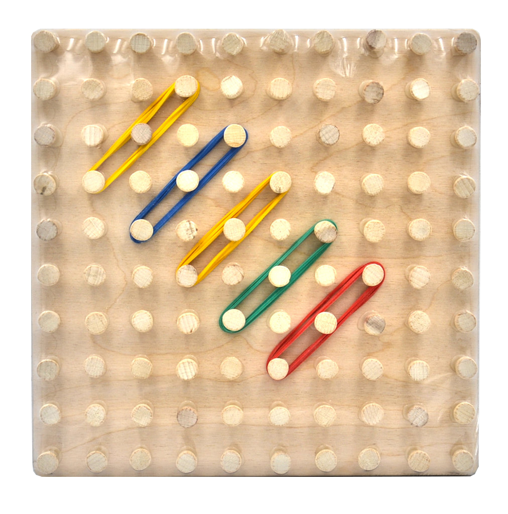 

Розвиваюча дерев'яна іграшка-планшет. Фантазуємо з резинками 25.5х25.5 см