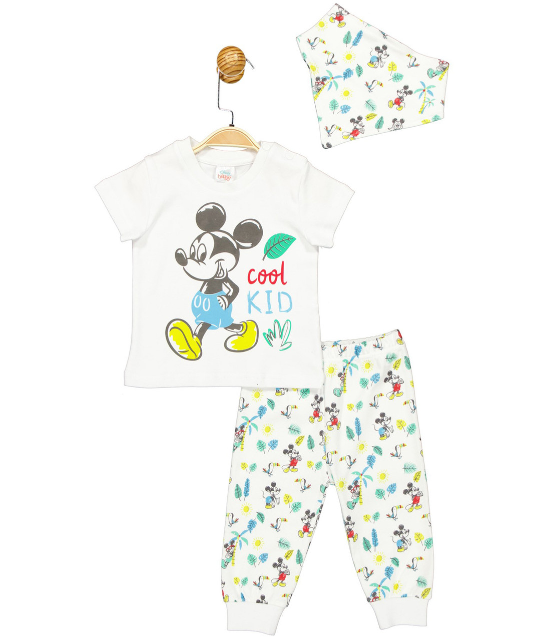 Костюм (футболка, штаны, бандана) «Mickey Mouse 12-18 мес, 80-86 см ...