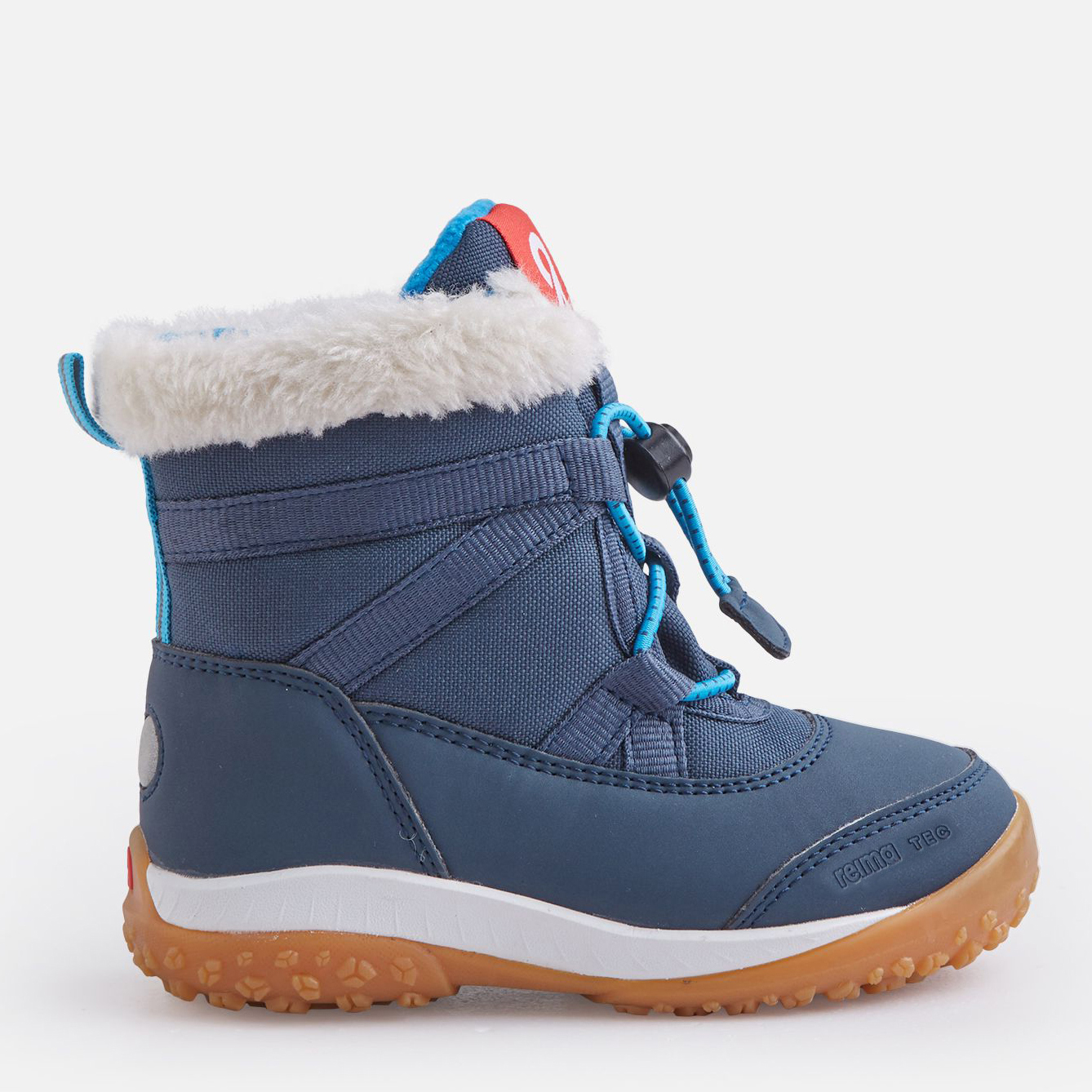 Акция на Дитячі зимові черевики для хлопчика Reima Samooja 5400035A-6980 22 Темно-сині от Rozetka