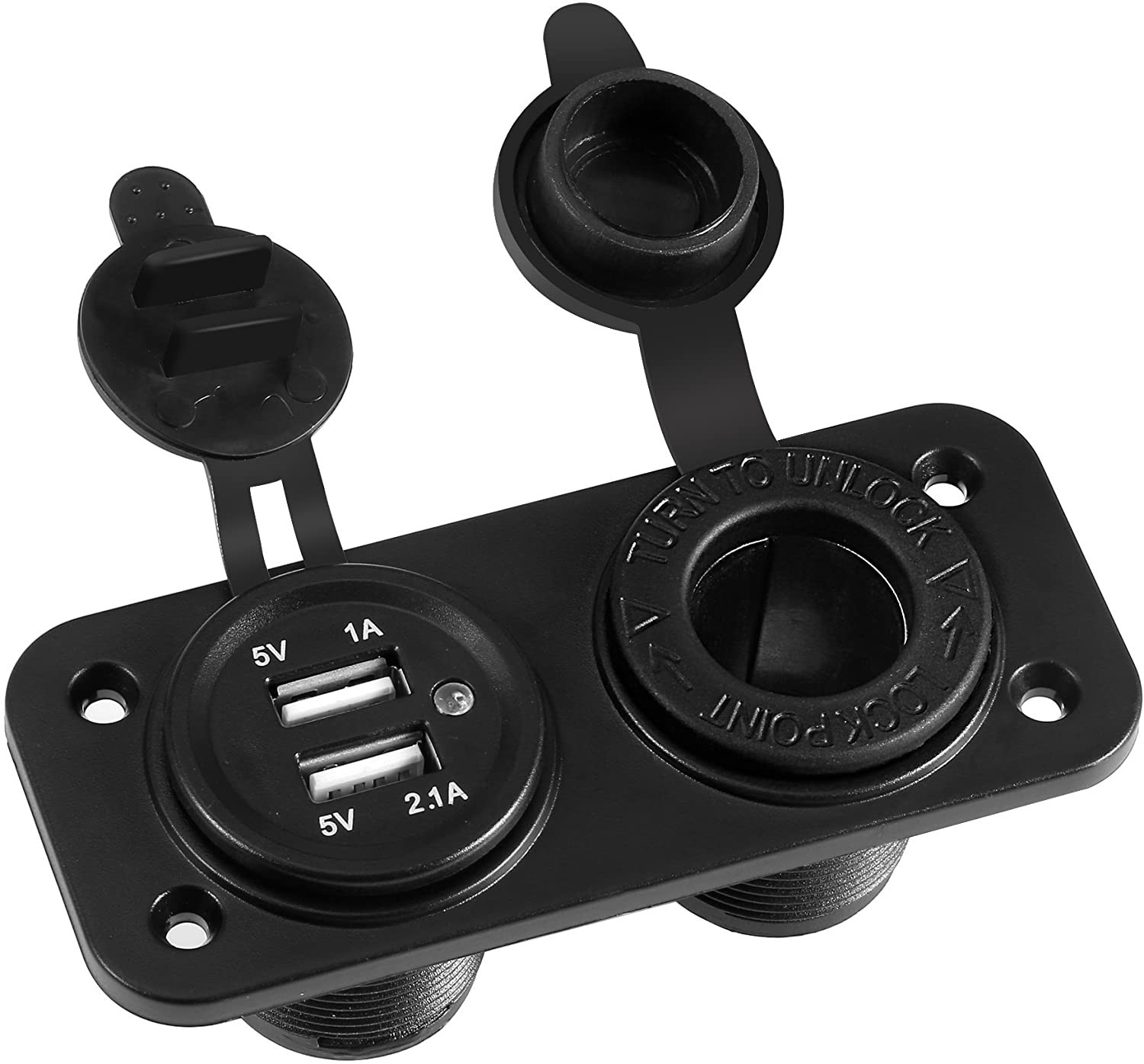 

Встраиваемая зарядка Sycees Pour Voiture 12 V - 24 V  USB 2.1 A / 1 A