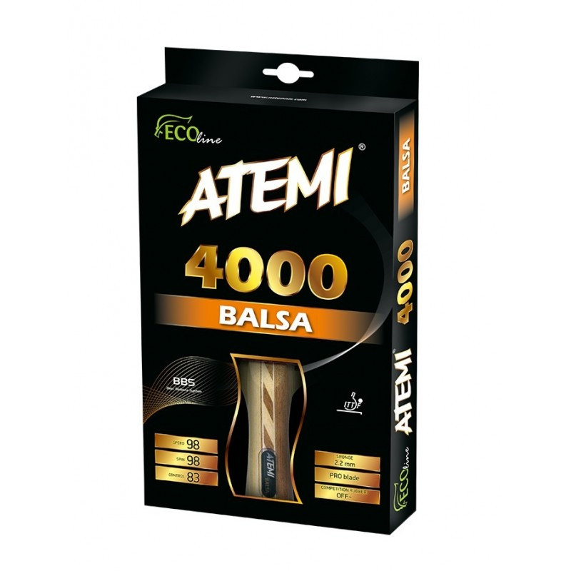 

Ракетка для настольного тенниса ATEMI 4000 Pro сертифицирована ITTF