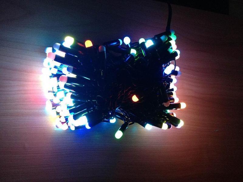 

Новогодняя гирлянда светодиодная LED 200 диодов ABX мульти M4