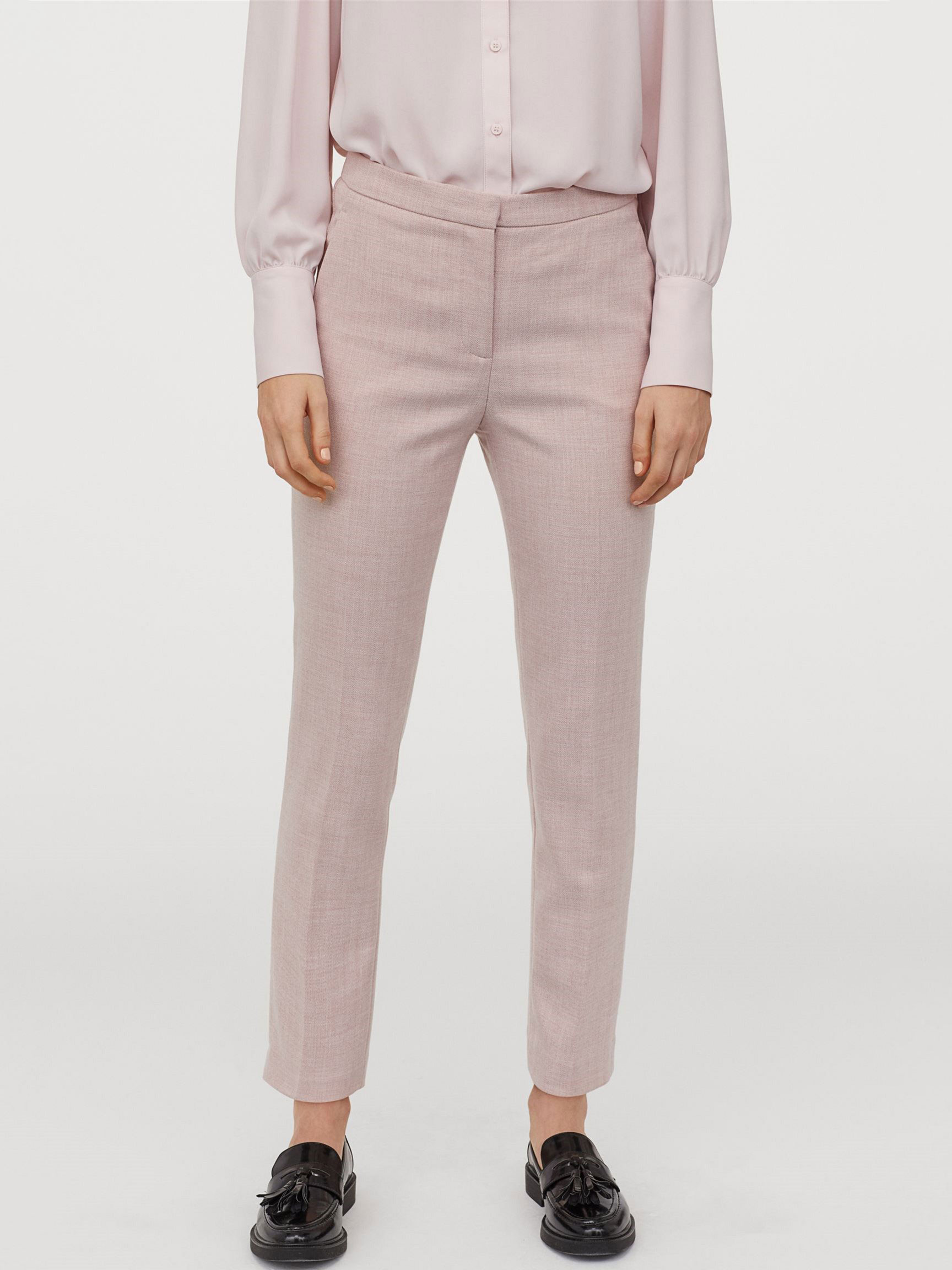 

Брюки H&M 70831117  Пудровый меланж, Брюки H&M 70831117 46 Пудровый меланж