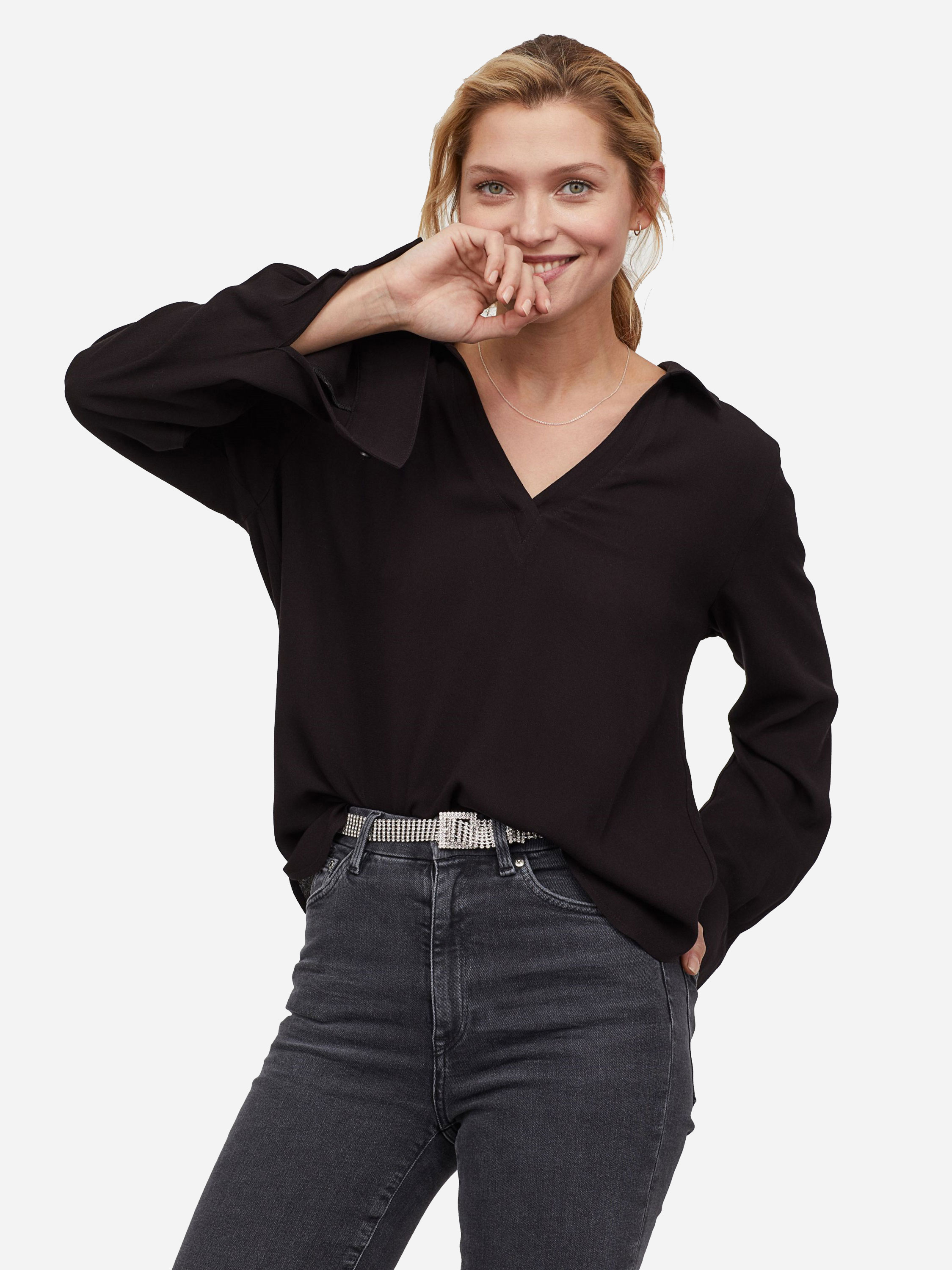 

Рубашка H&M 76029515 40 Черная
