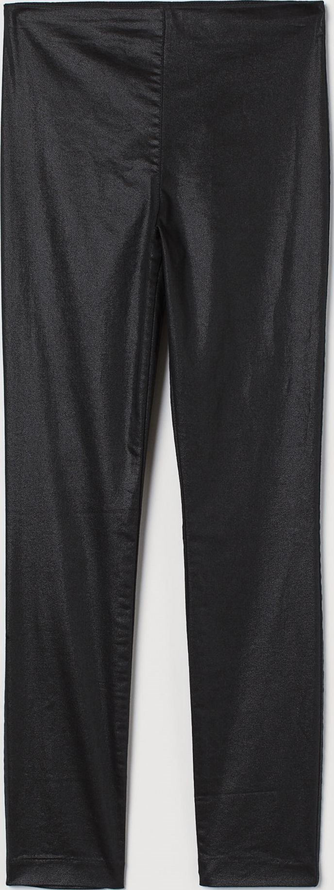 

Лосины H&M 79621007 42 Черные блестящий