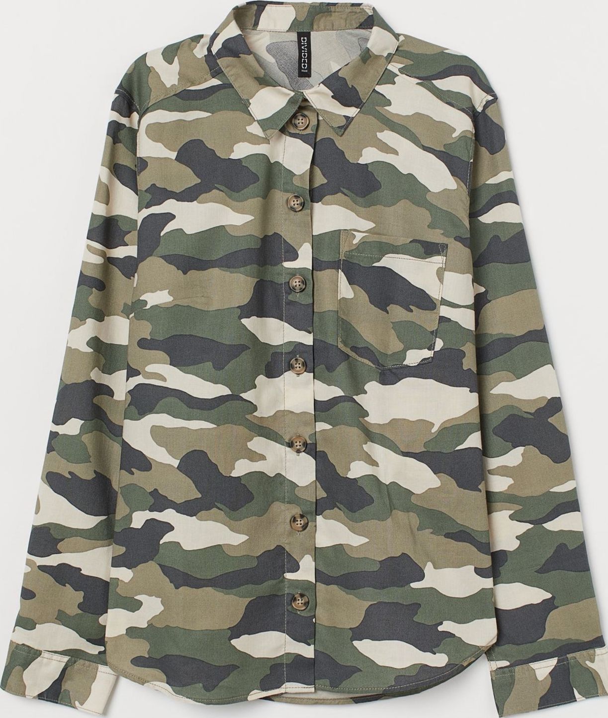 

Рубашка H&M 68936507 32 Комбинированная камуфляж