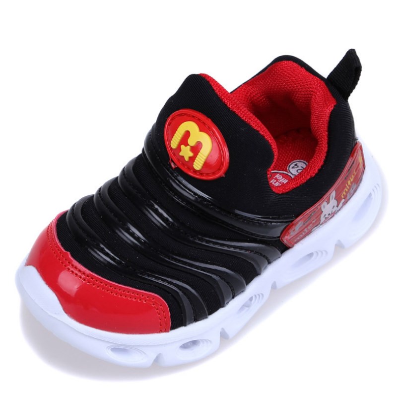 

Кроссовки с подсветкой детские Red twinkle Hello Mifey (25) Черный (55045)