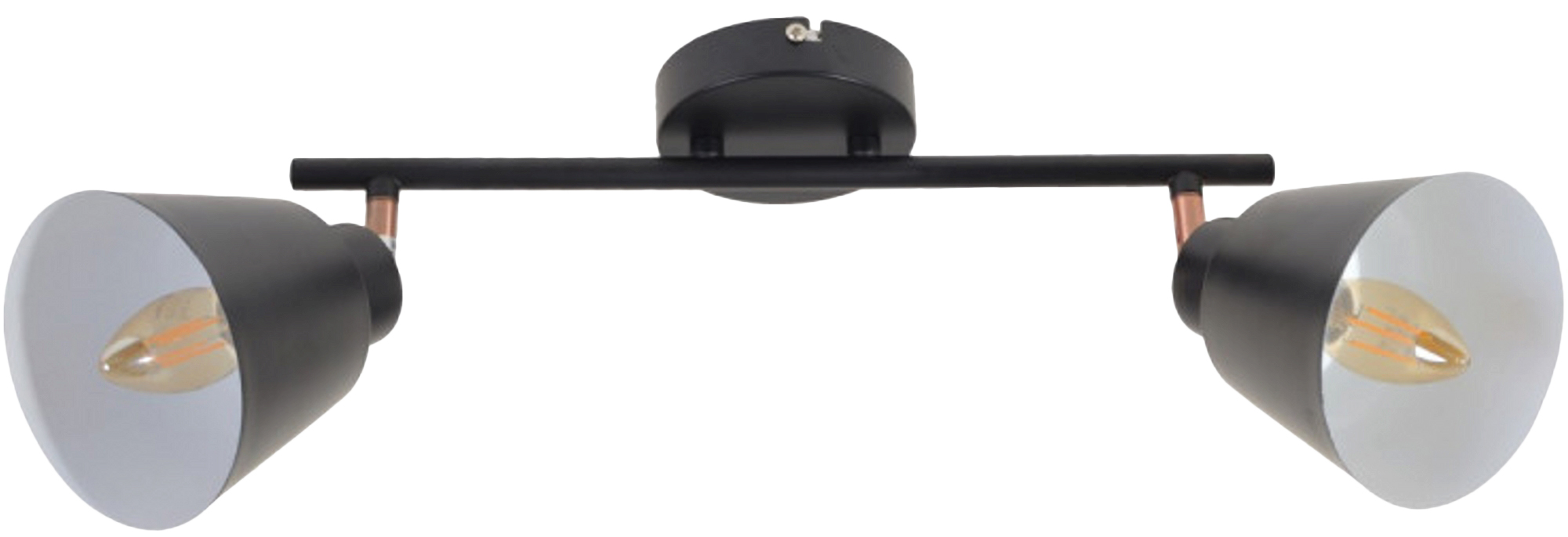 

Светильник спотовый Brille HTL-208/2 E14 BK/Cooper (26-791)