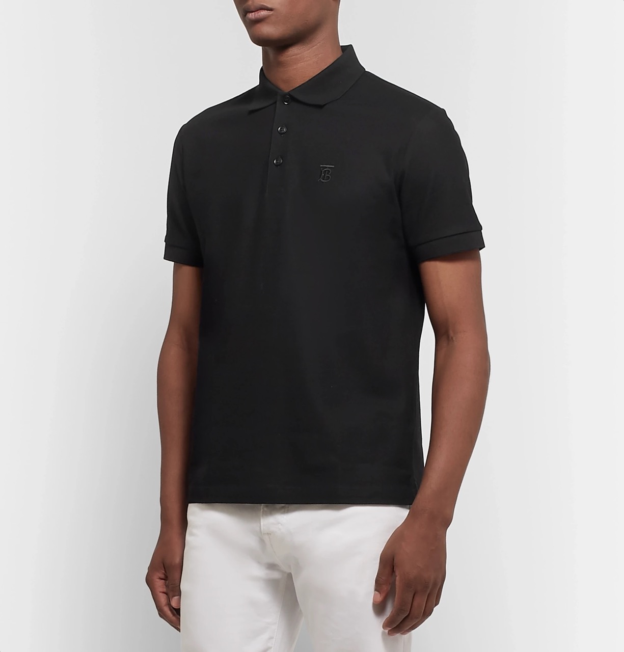 

Мужское поло Burberry Icon Stripe Polo M Black