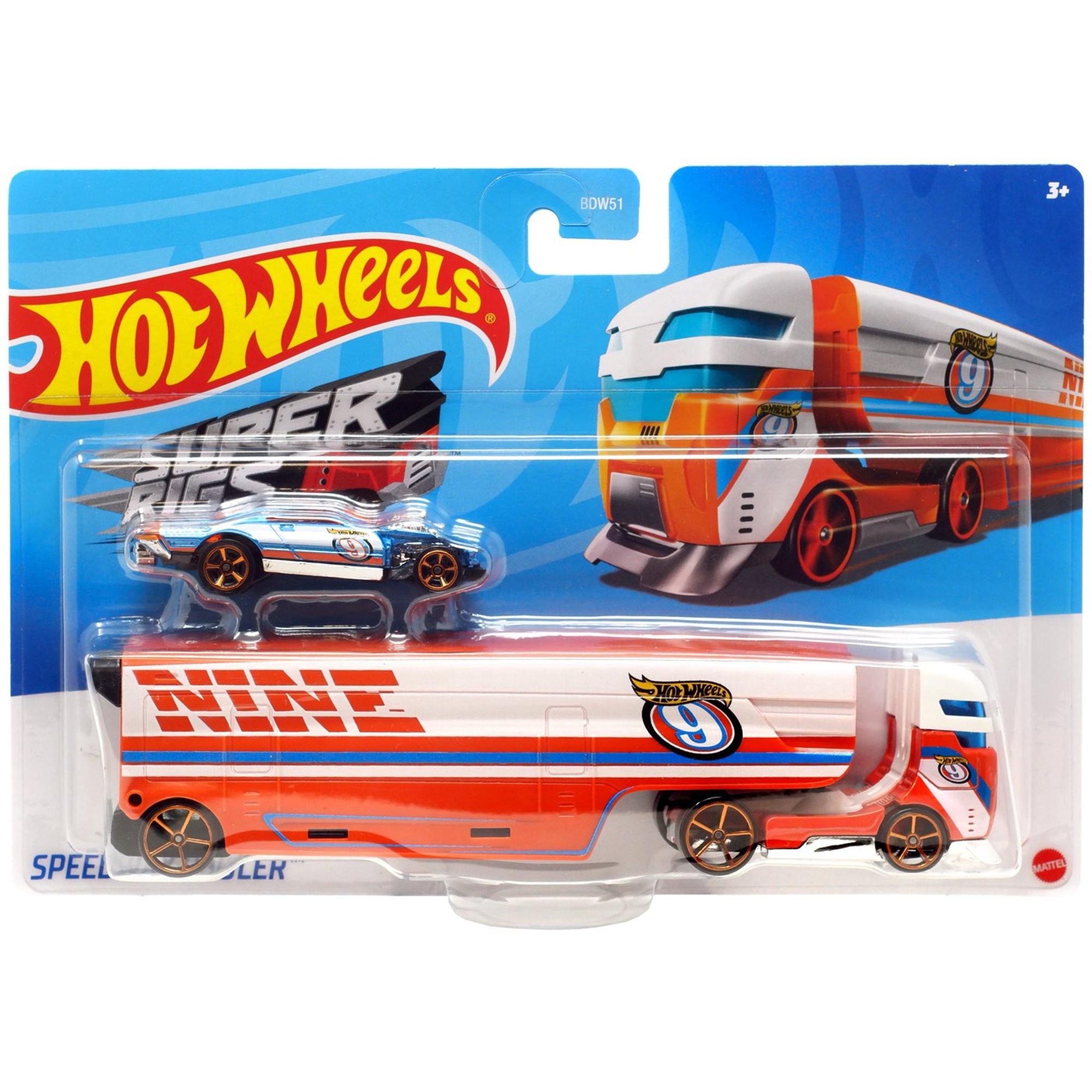 Машина дальнобійника Hot Wheels Super Rigs Sky - Speedway Hauler Mattel ...