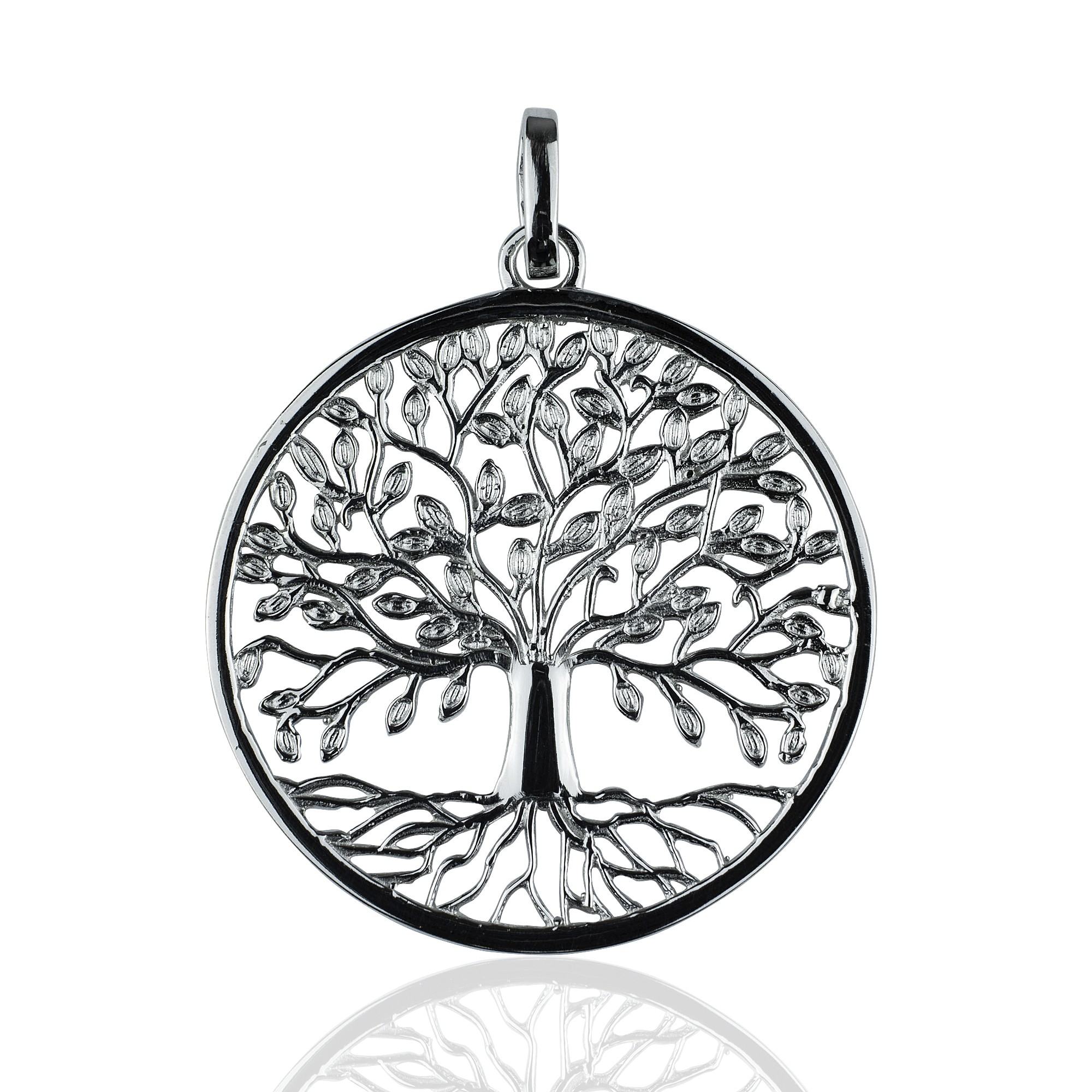 

Серебряная подвеска "Мировое дерево" размер 64 вес 3,3 проба 925 [Black-Pearl]