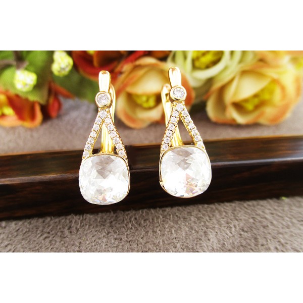 

Серьги Xuping с белыми кристаллами Swarovski позолота 18К 2508000