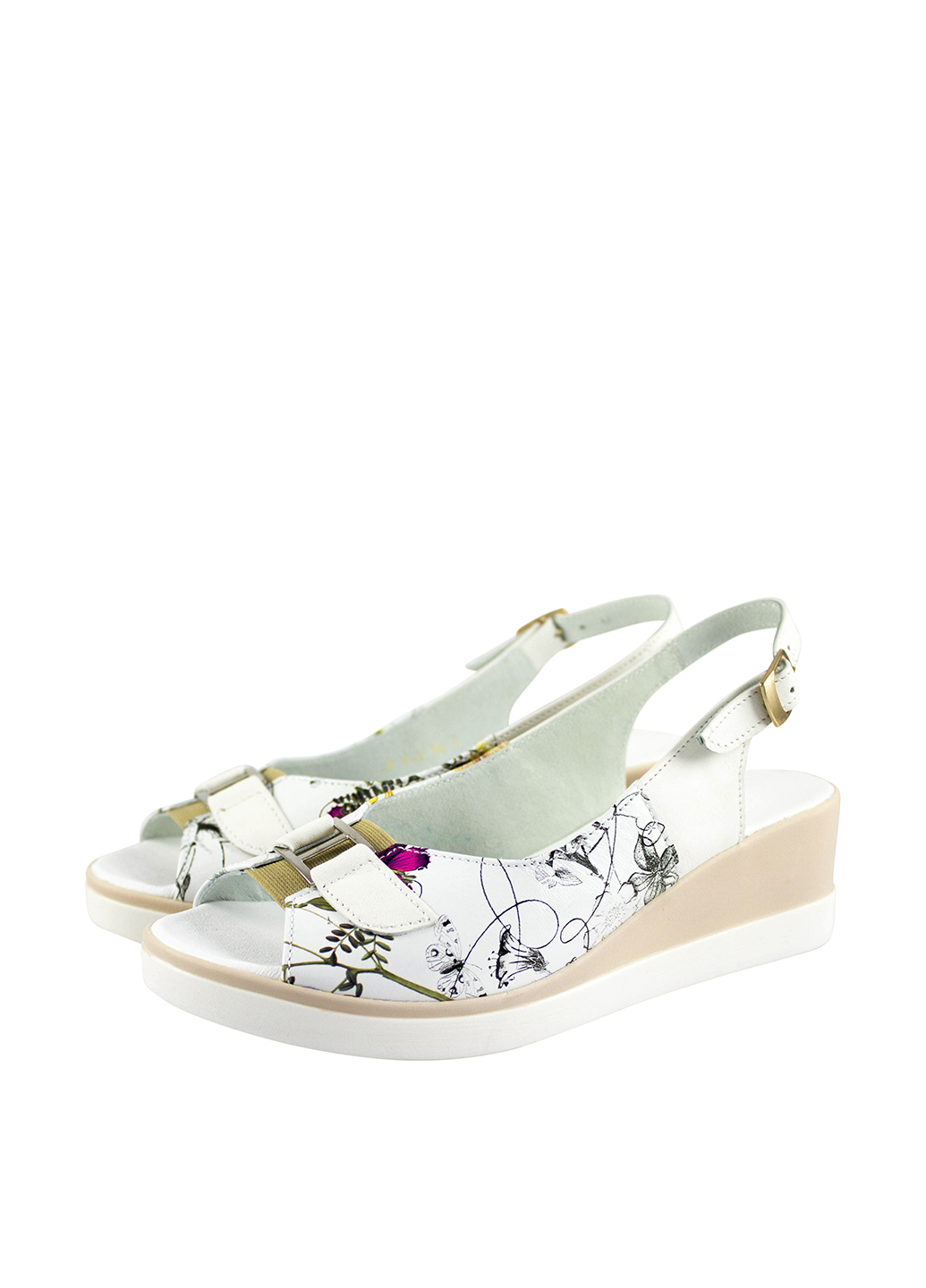 

Босоножки Cliford разноцветные натуральная кожа производство Украина 6.2-08FL-315Kcolor - размер 39 (25,9 см)