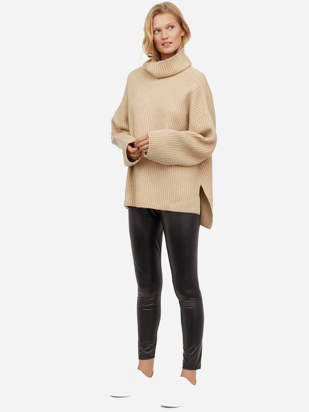 

Леггинсы из искусственной кожи H&M 30593114 S Черные