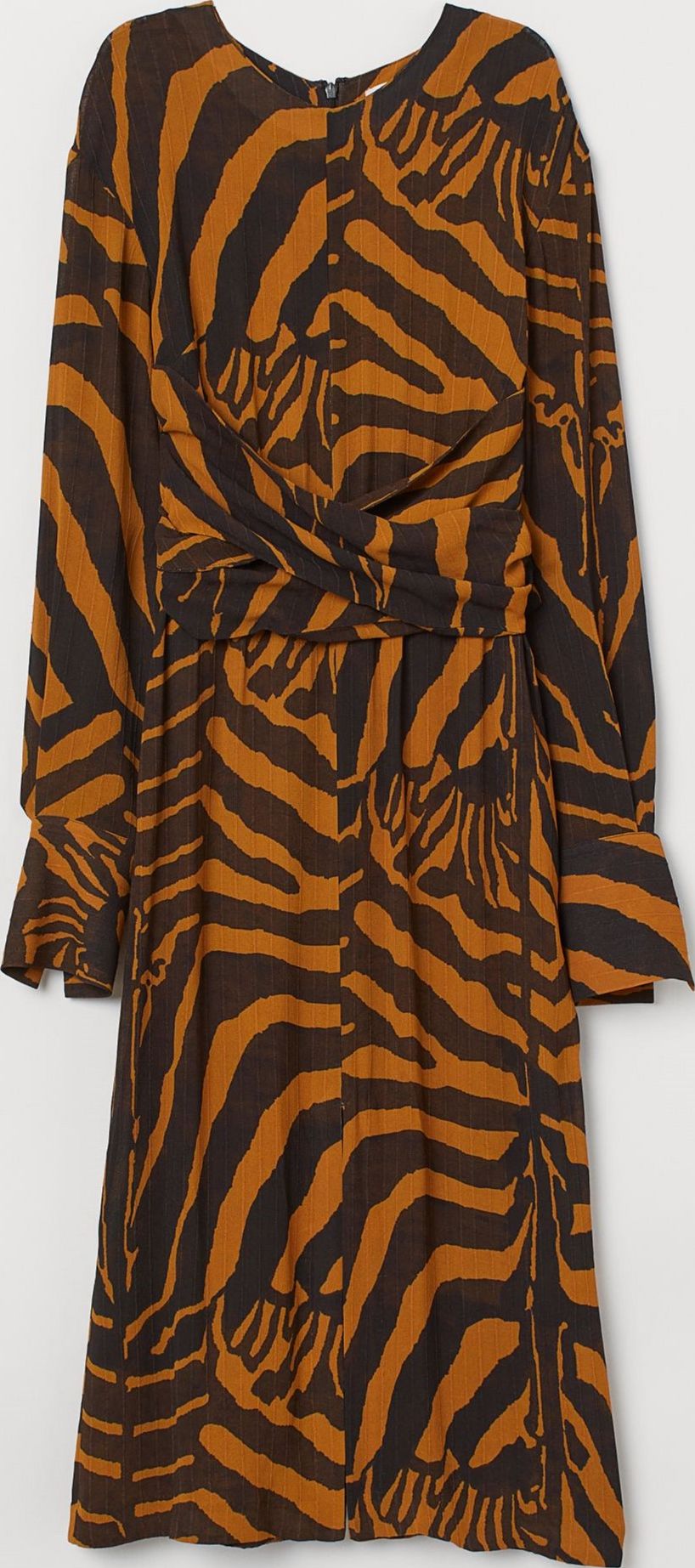 

Платье H&M 73385497 42 Коричнево-горчичное узор
