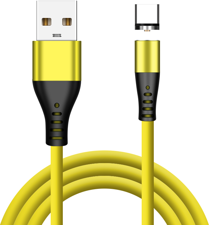 

Магнитный кабель XoKo SC-400 Magneto Liquid Silicone 3 в 1 Lightning - Micro USB - Type-C 1 м Yellow (SC-400MGNT-YL)