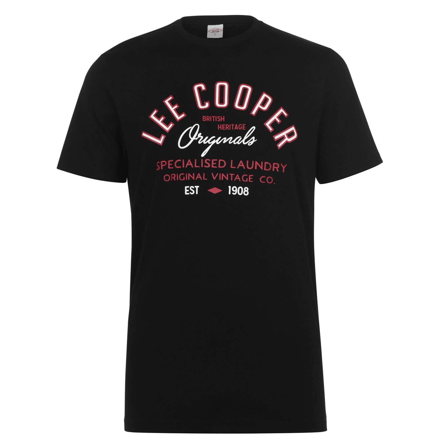 

Футболка Lee Cooper Cooper Logo T Shirt M Черный