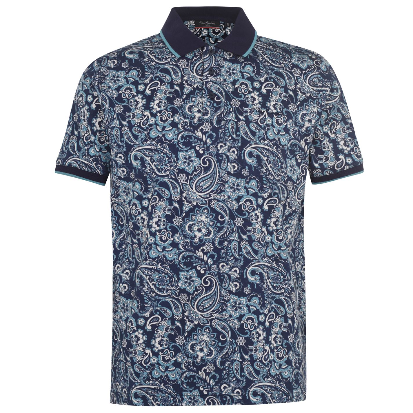 

Поло Pierre Cardin Paisley Polo Shirt Mens XL Тёмно-синий