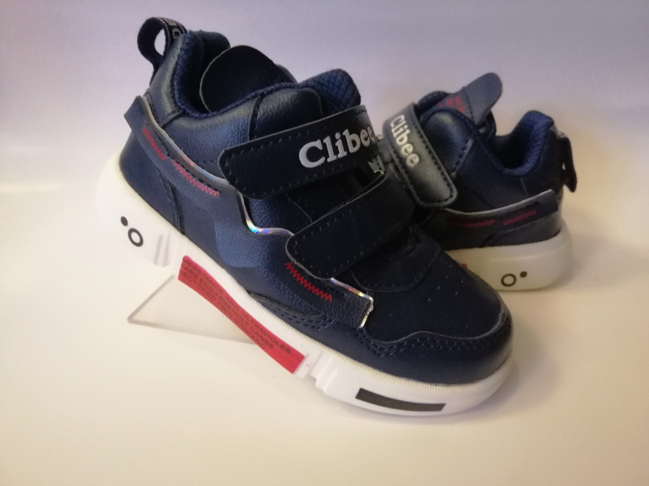 

Ботинки для девочки Clibee 99-L blue red синие р. 30-19,3 см